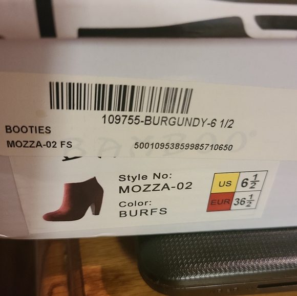 COPY - Bamboo heeled microsuede booties - Picture 4 of 4